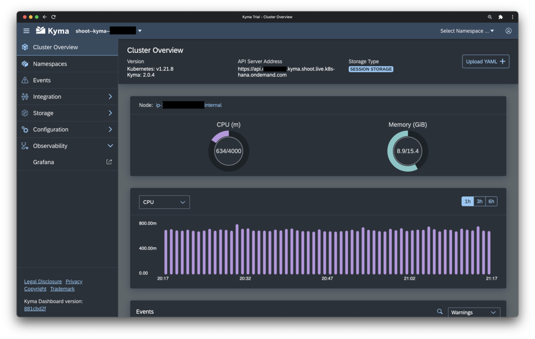 Kyma Trial Dashboard